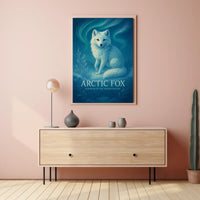 Arctic Fox Guardian of the Frozen Realms Poster