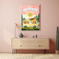 Zoo Opening Announcement Poster PosterGoat