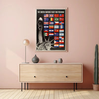 United Nations Allies During WWII Poster PosterGoat