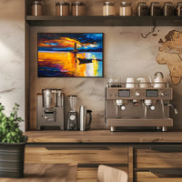 Lighthouse at Sunset Poster