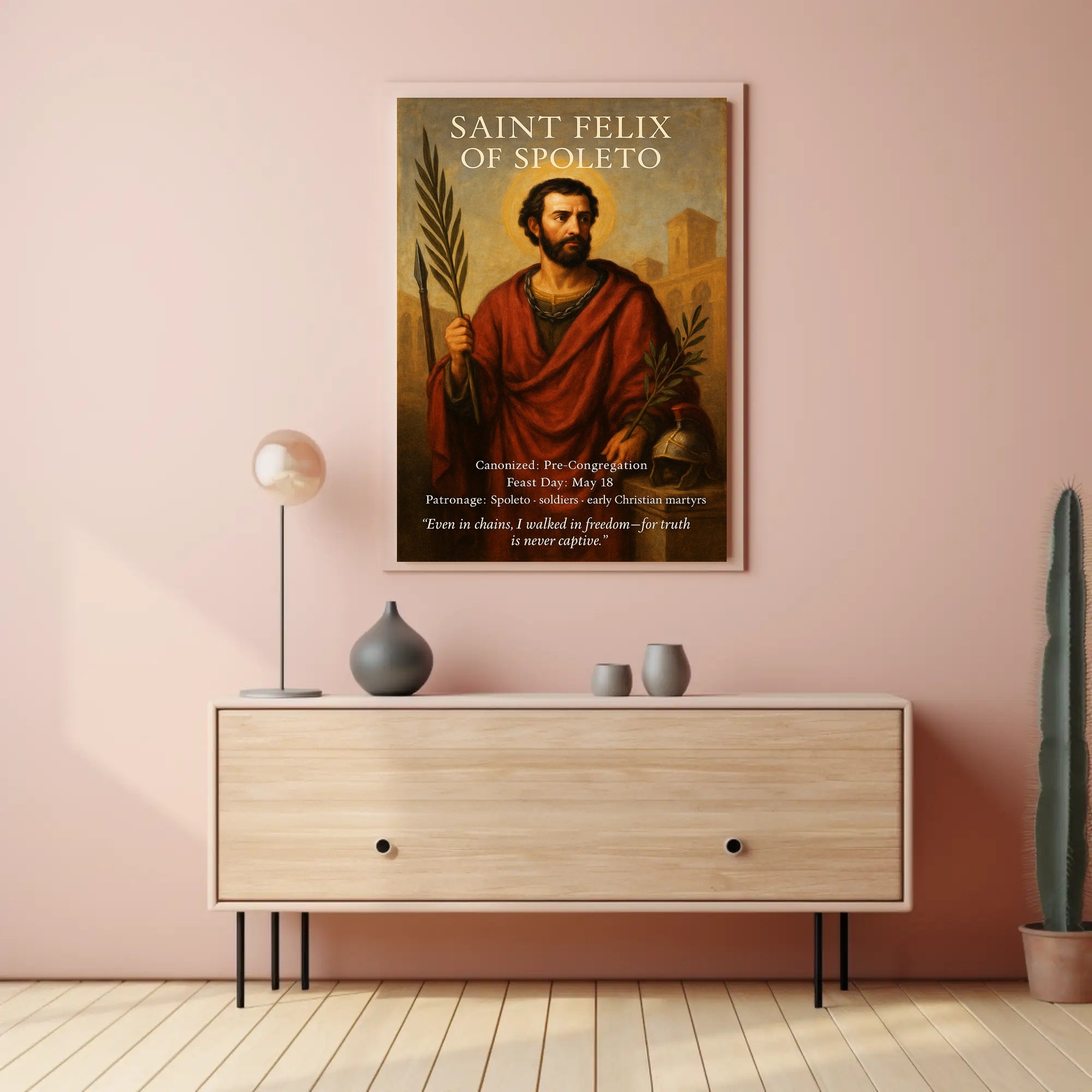 Saint Felix of Spoleto Poster PosterGoat