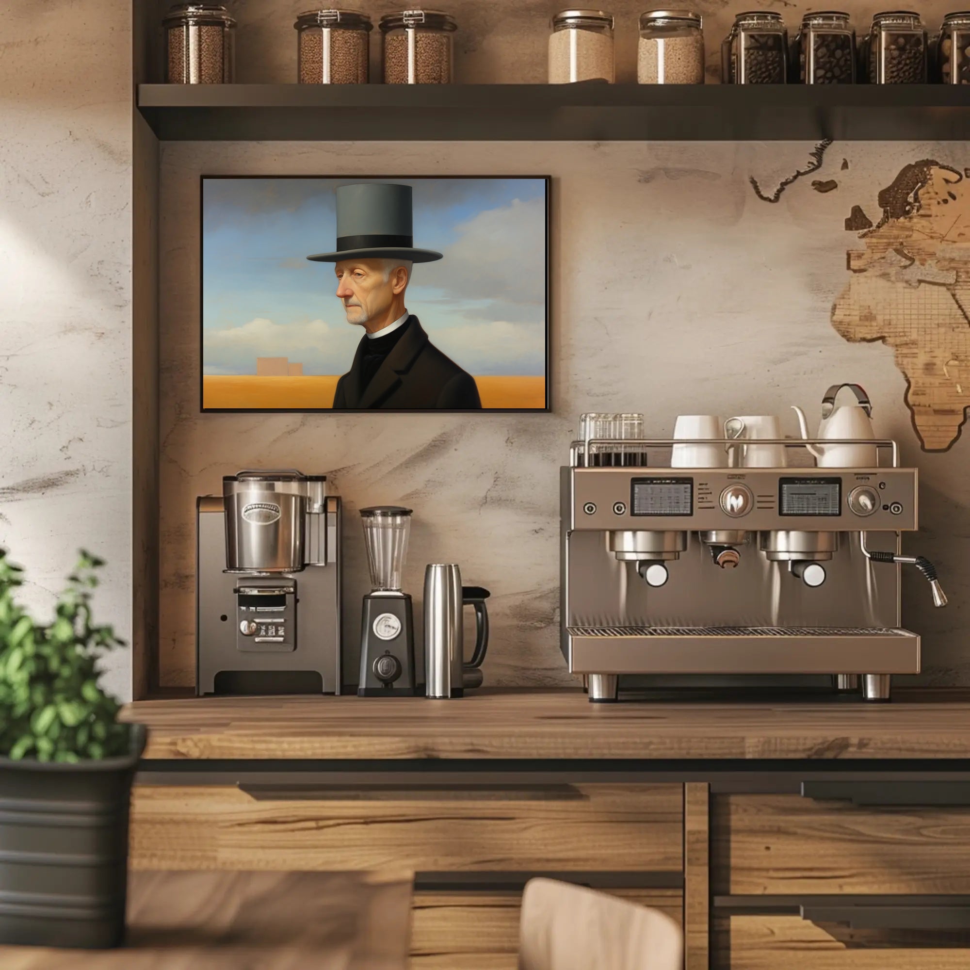 Timeless Elegance: Man in Top Hat Historical Poster