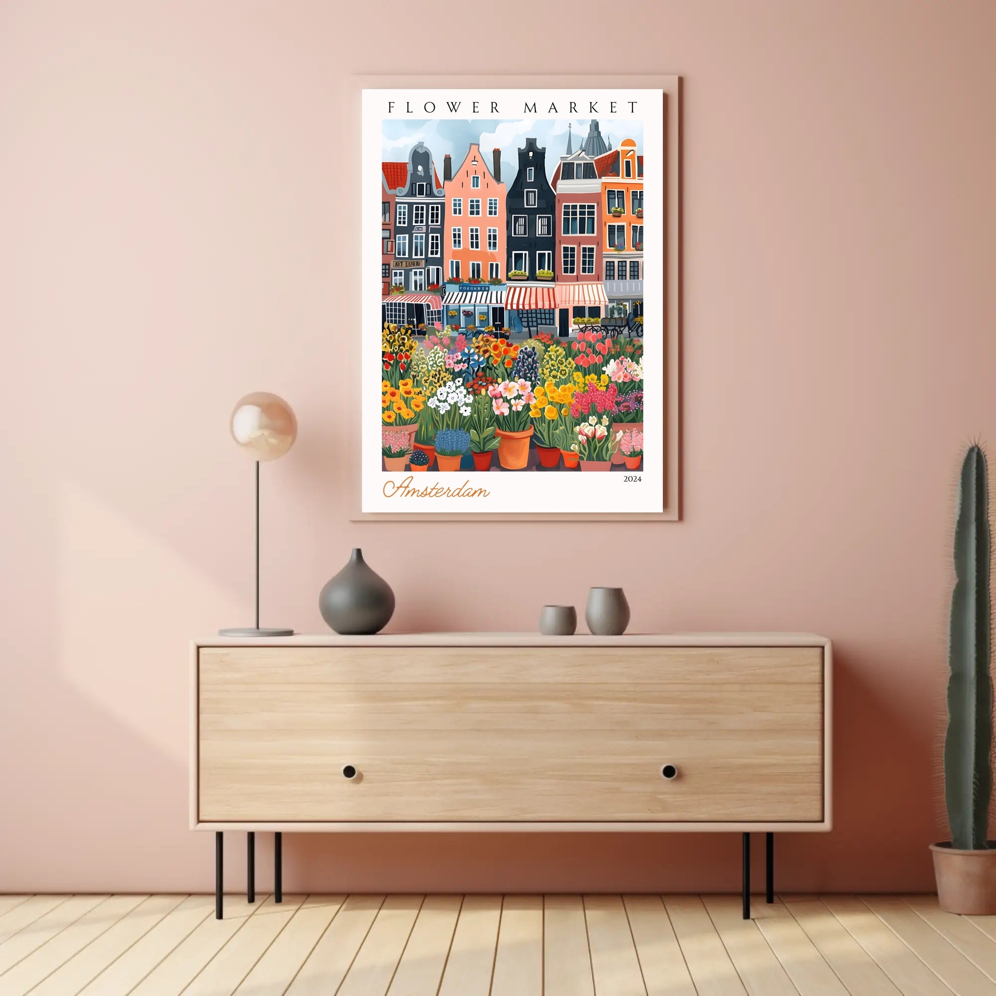 Amsterdam Flower Market Poster PosterGoat