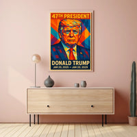 Donald Trump 47th President Patriotic Poster