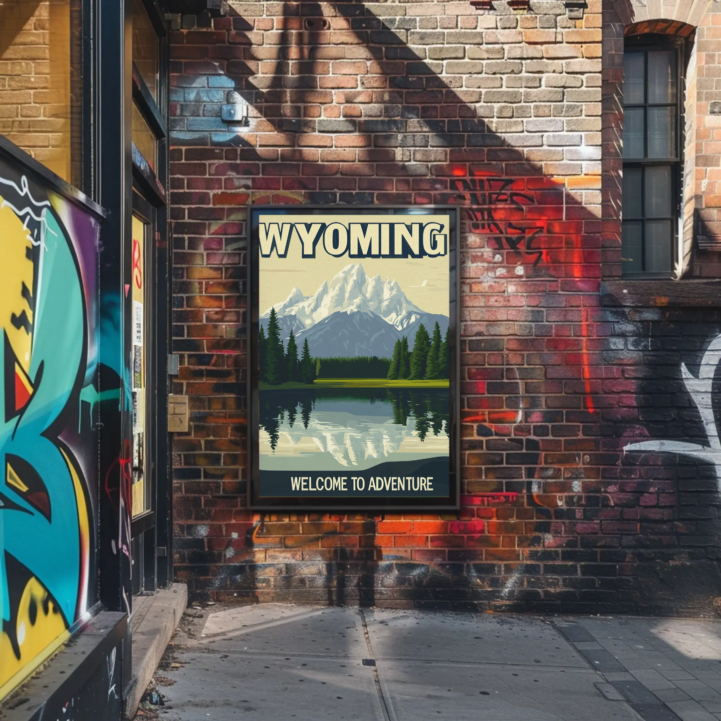 Wyoming Adventure Vintage Poster