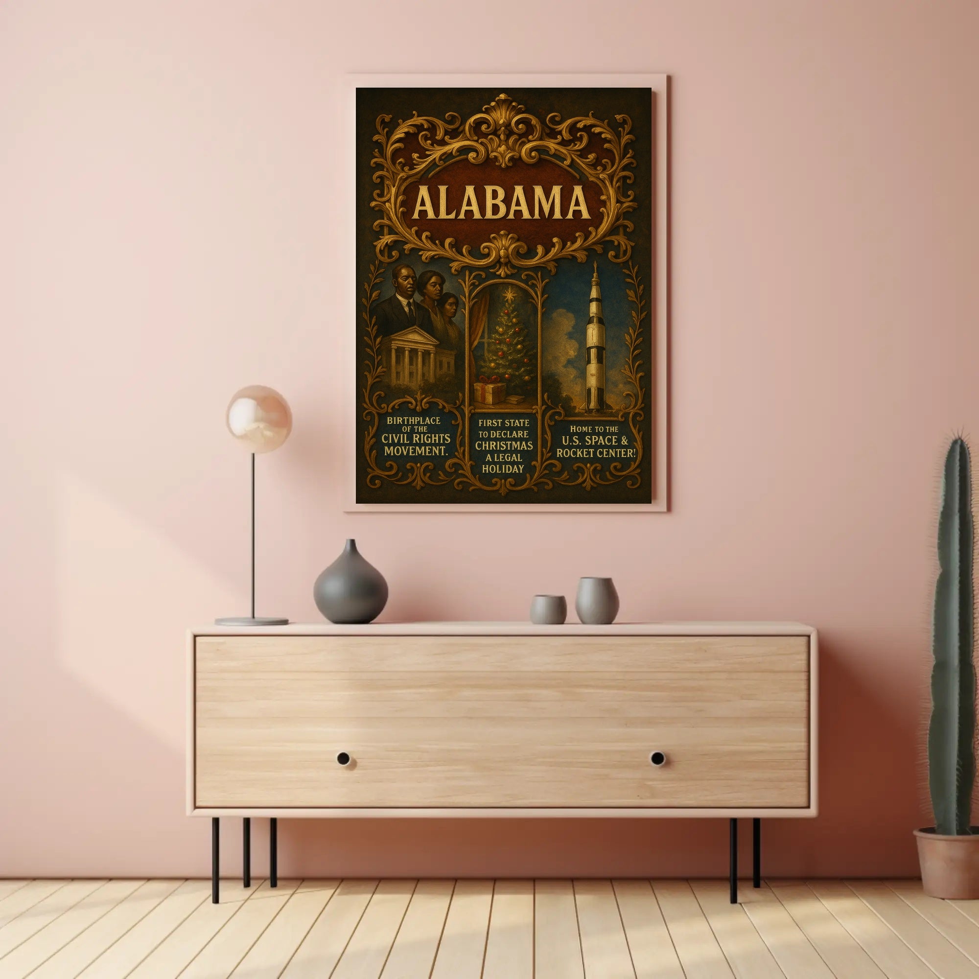 Alabama A Historical and Cultural Tribute Poster