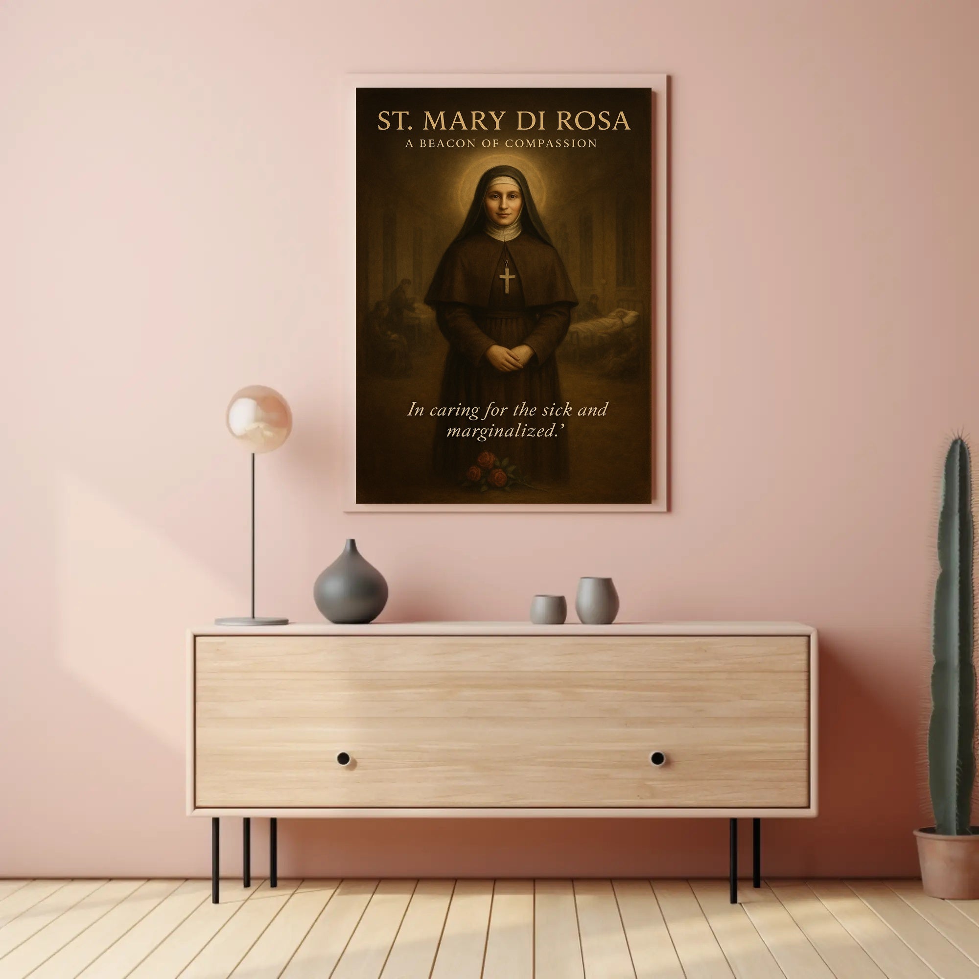 St. Mary di Rosa A Beacon of Compassion Poster PosterGoat