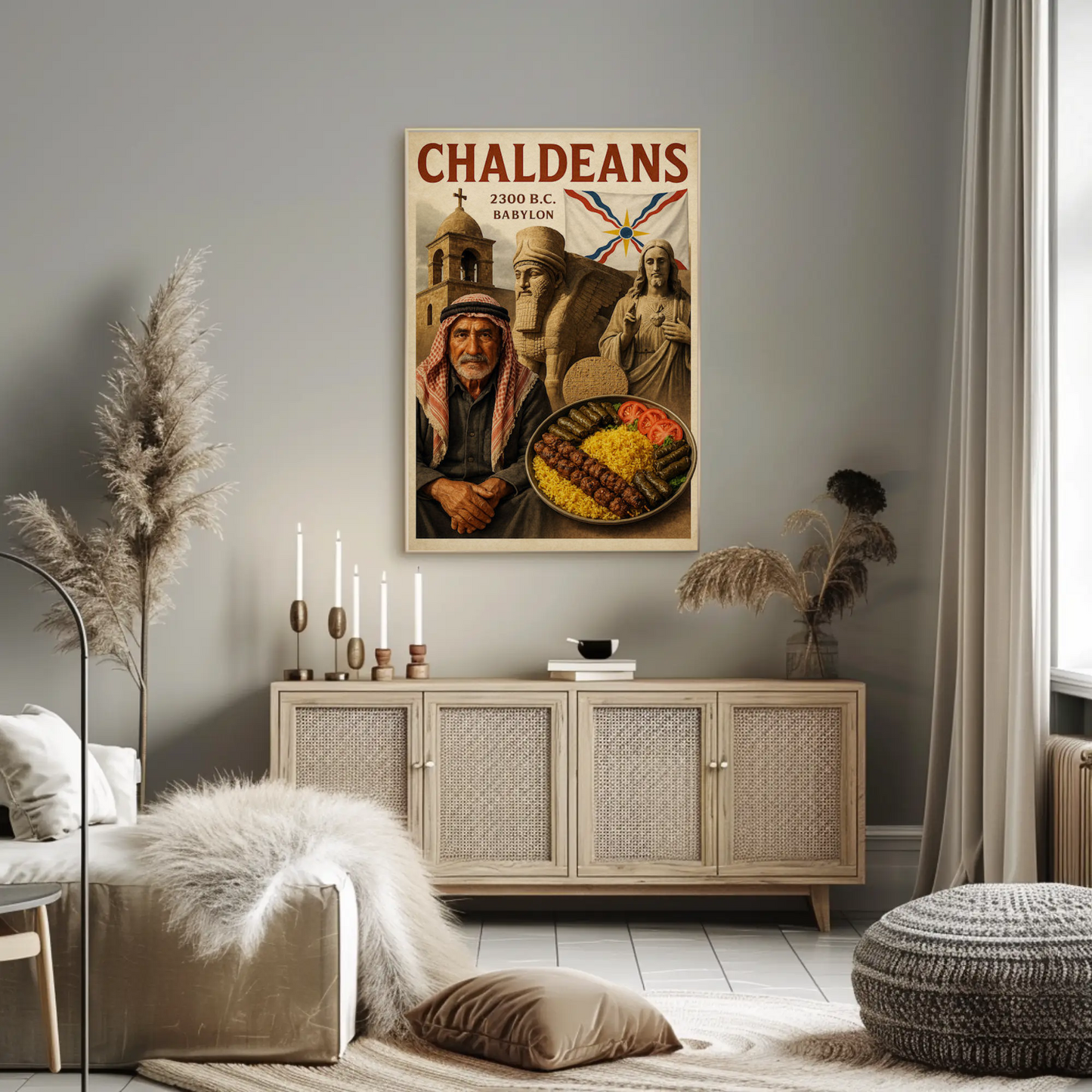 Chaldeans Babylon Culture Historic Food Travel Poster