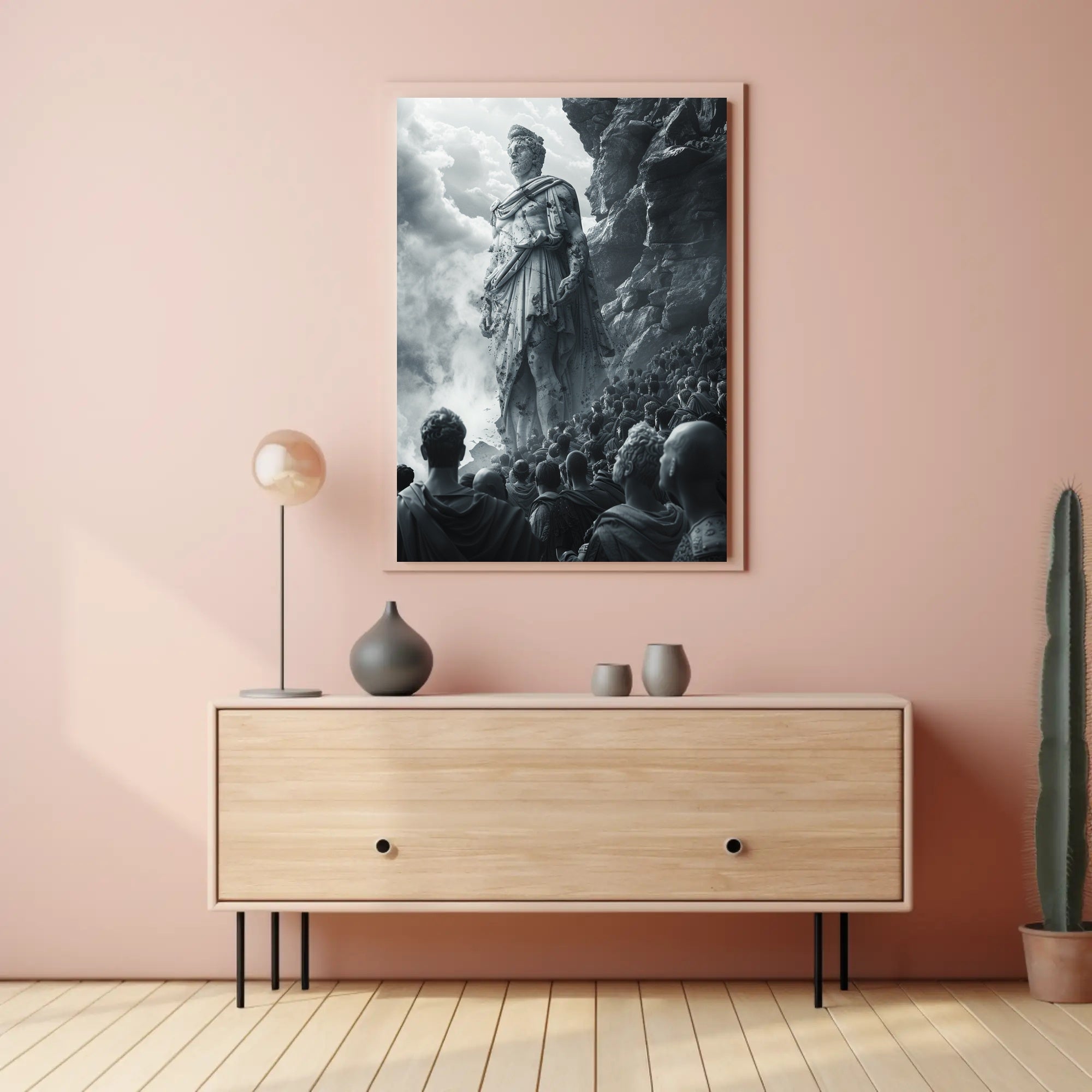 Post-Apocalyptic Survival Poster: Red Goggles Dystopia PosterGoat