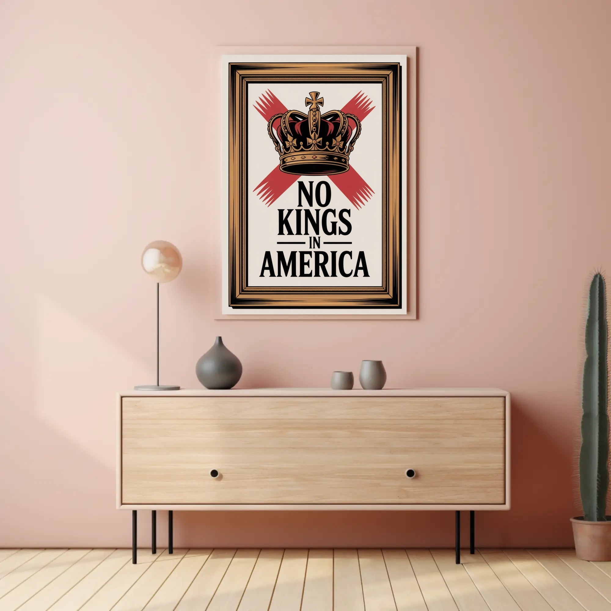 No Kings in America: Political or Propaganda Poster