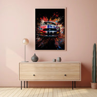 Dynamic Automotive Art Poster PosterGoat