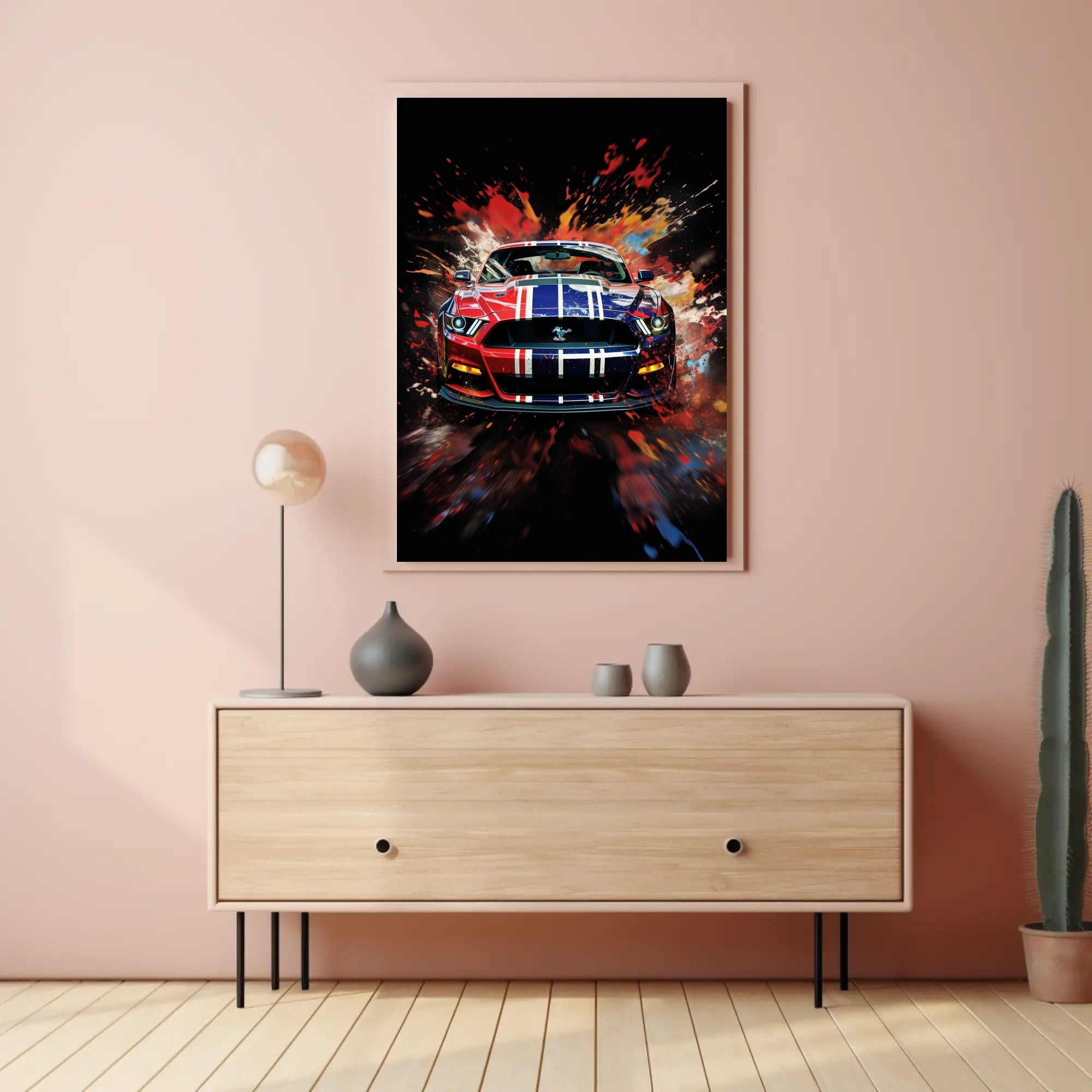 Dynamic Automotive Art Poster PosterGoat
