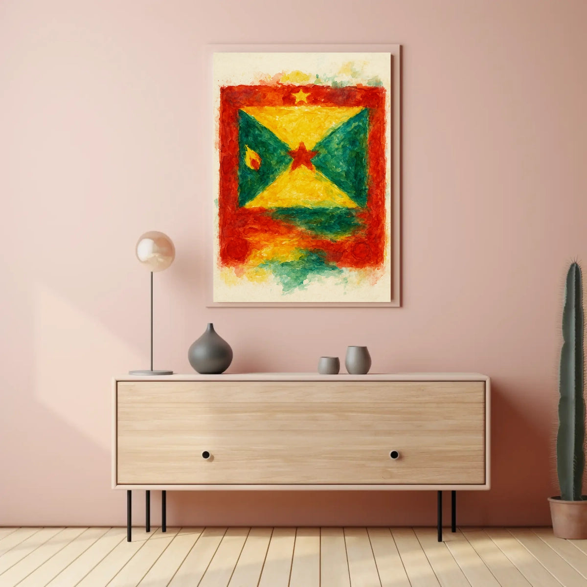 Vibrant Flag Art Poster