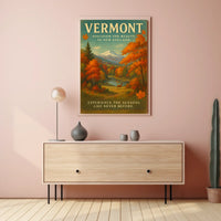 Discover Vermonts Seasons Poster
