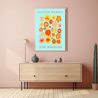 Los Angeles Flower Market Poster
