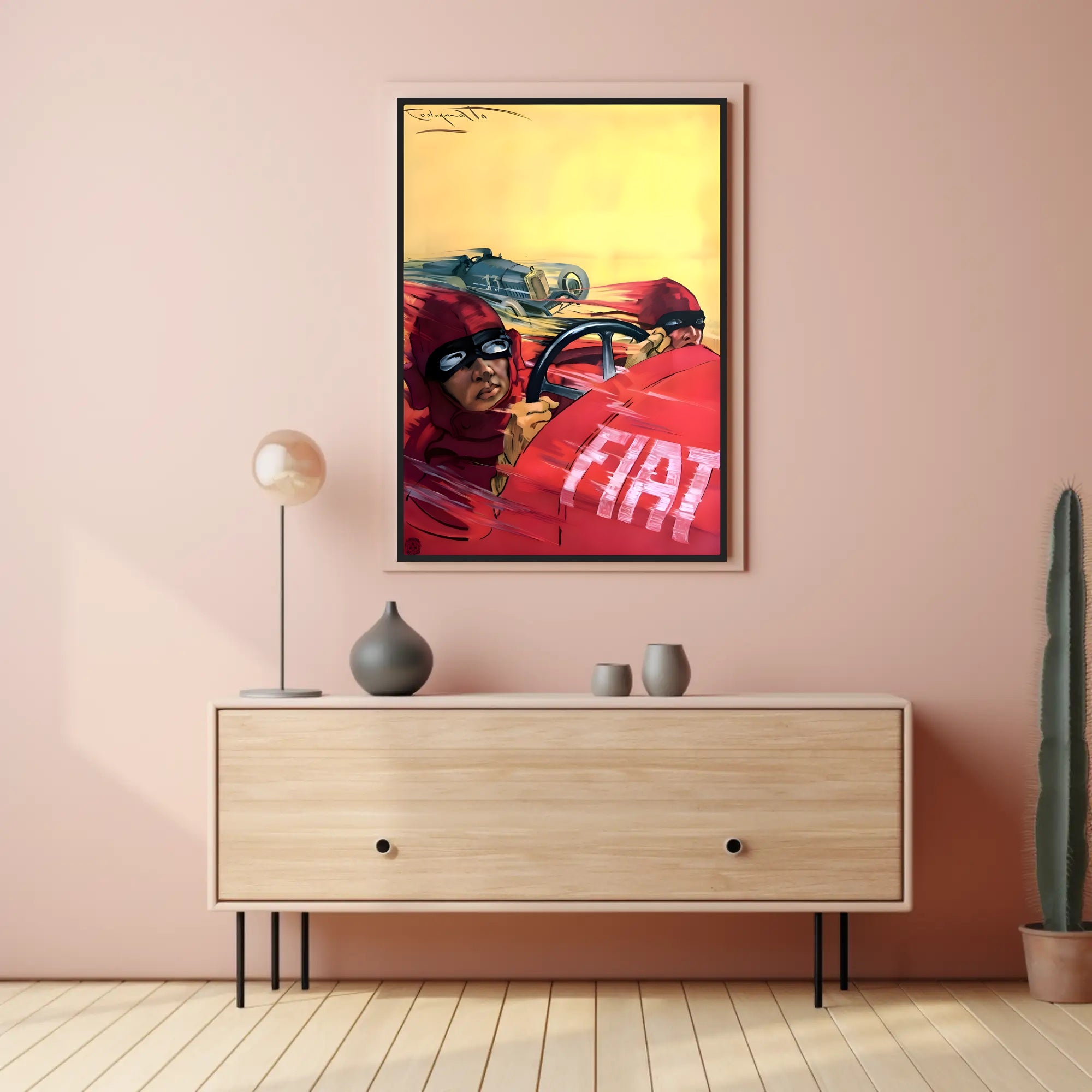 Vintage Racing Rivalry Poster