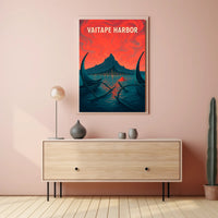 Vaitape Harbor: Serene Tropical Escape Travel Poster PosterGoat
