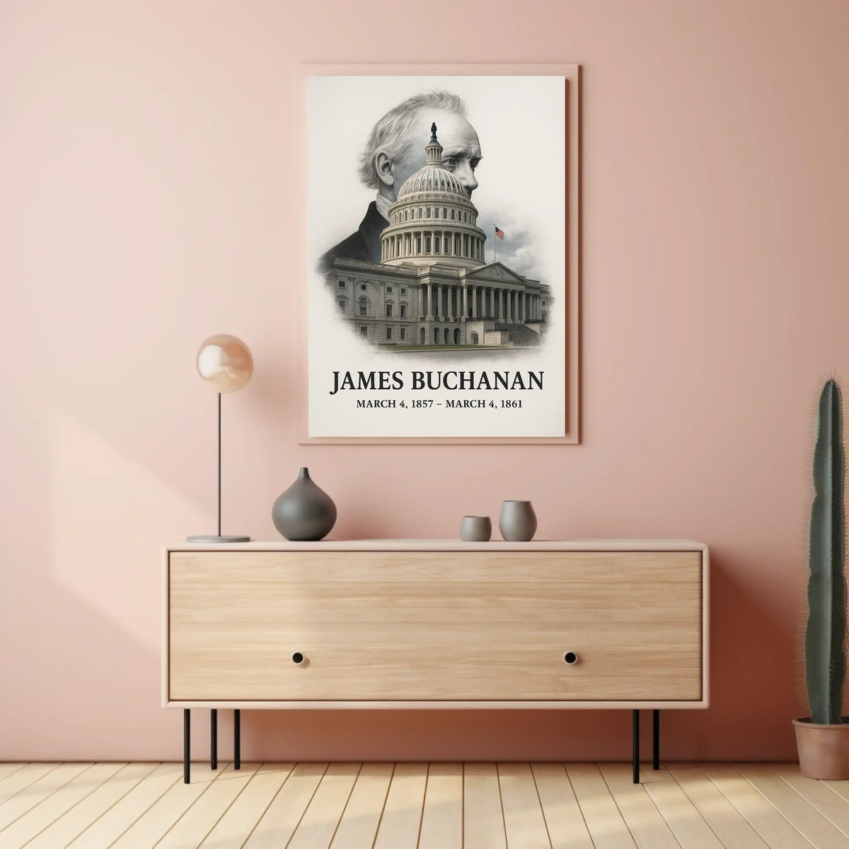 James Buchanan 15th President of the United States Reflections Poster