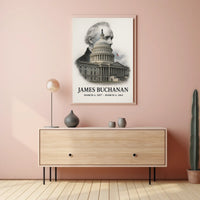 James Buchanan 15th President of the United States Reflections Poster