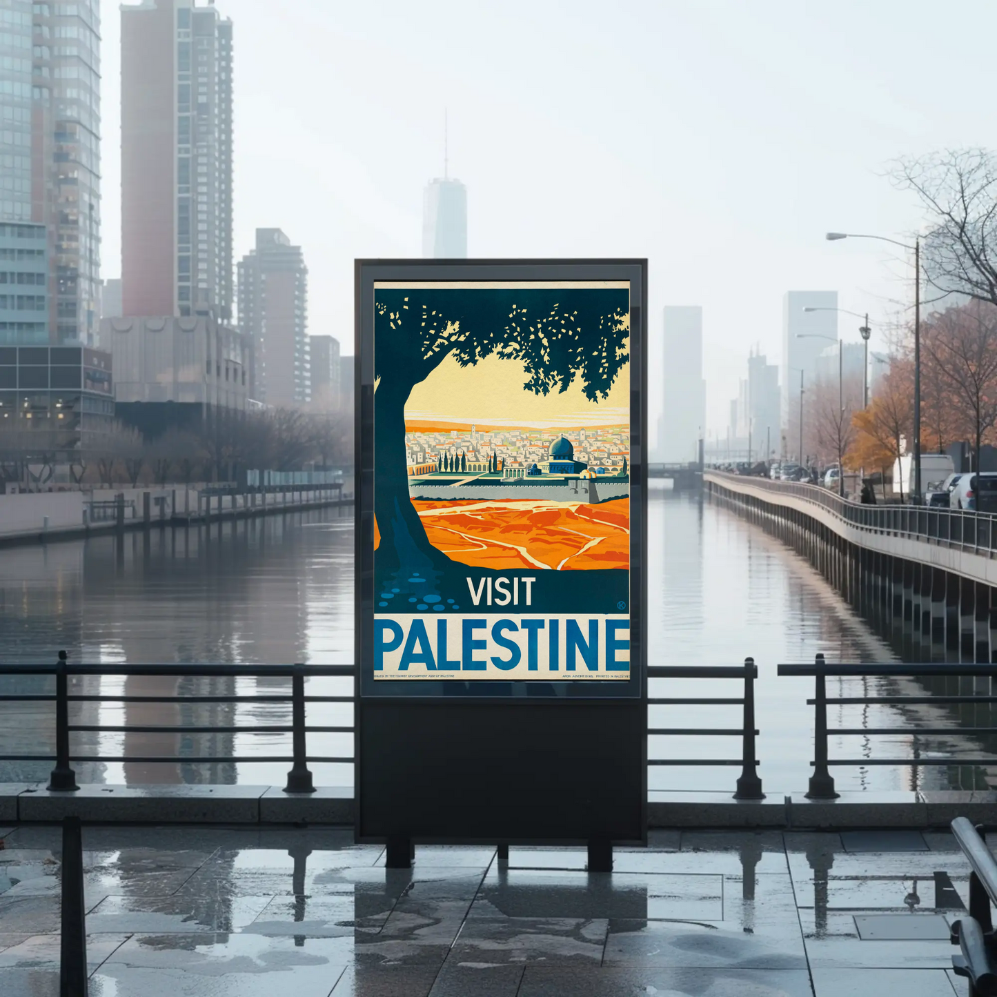 Visit Palestine Travel Poster