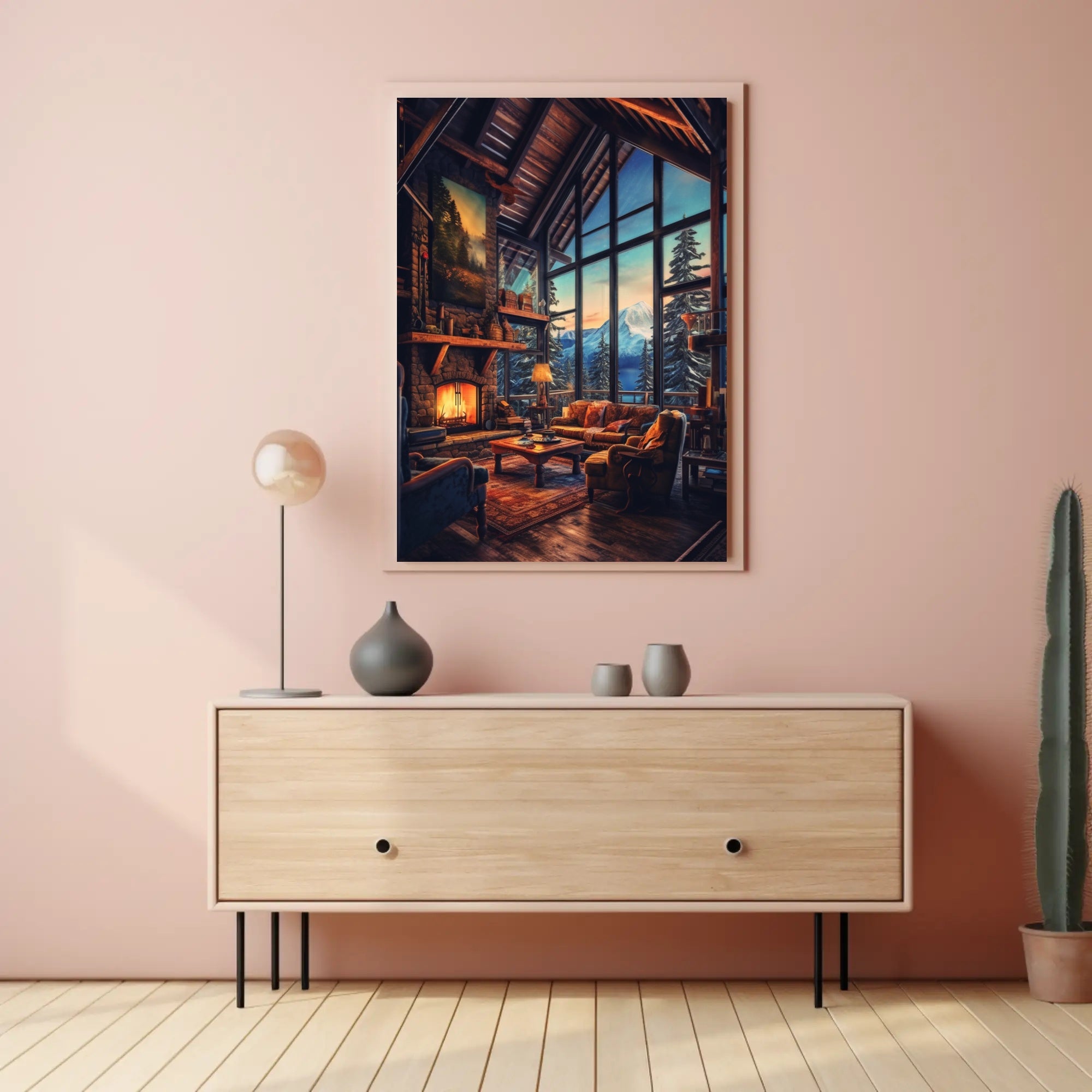 Cozy Mountain Retreat Poster