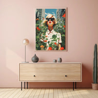 Urban Nature Fusion Vibrant Artistry Abstract, Artistic, or Pop Culture Poster