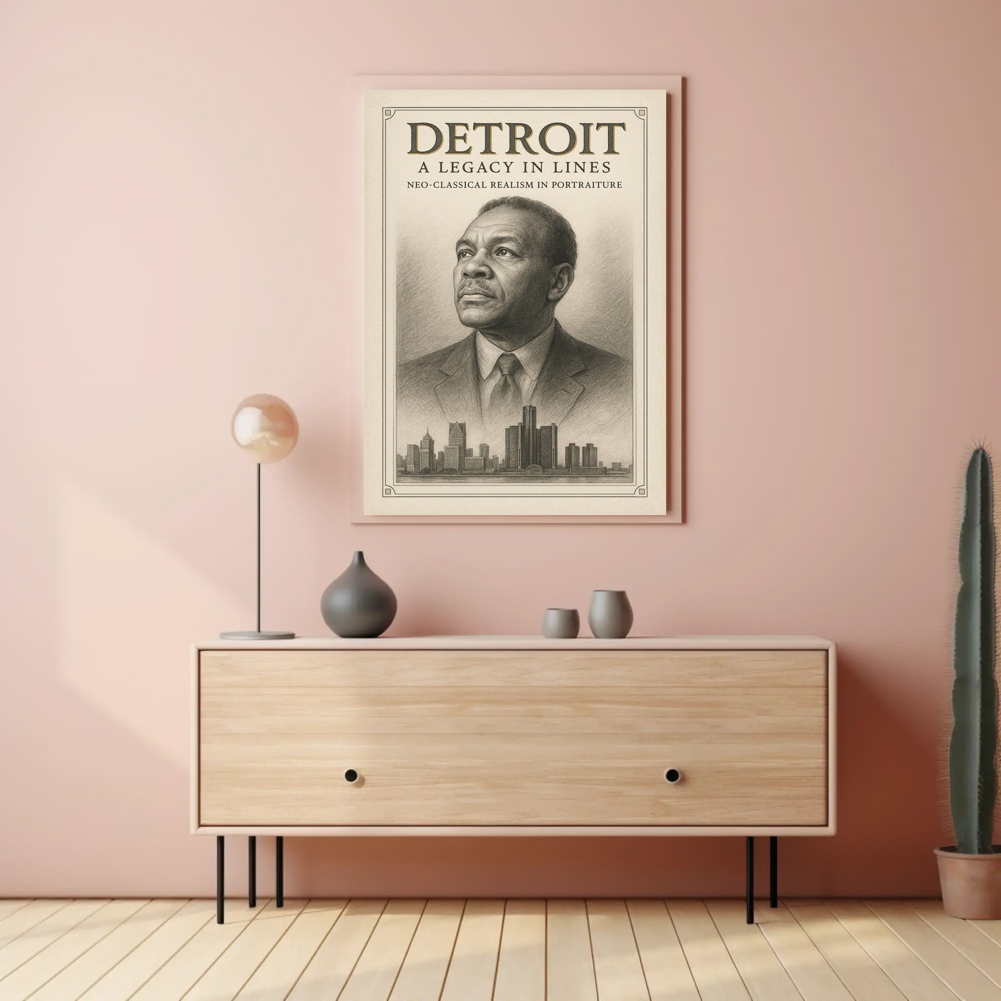 Detroit A Legacy in Lines Poster