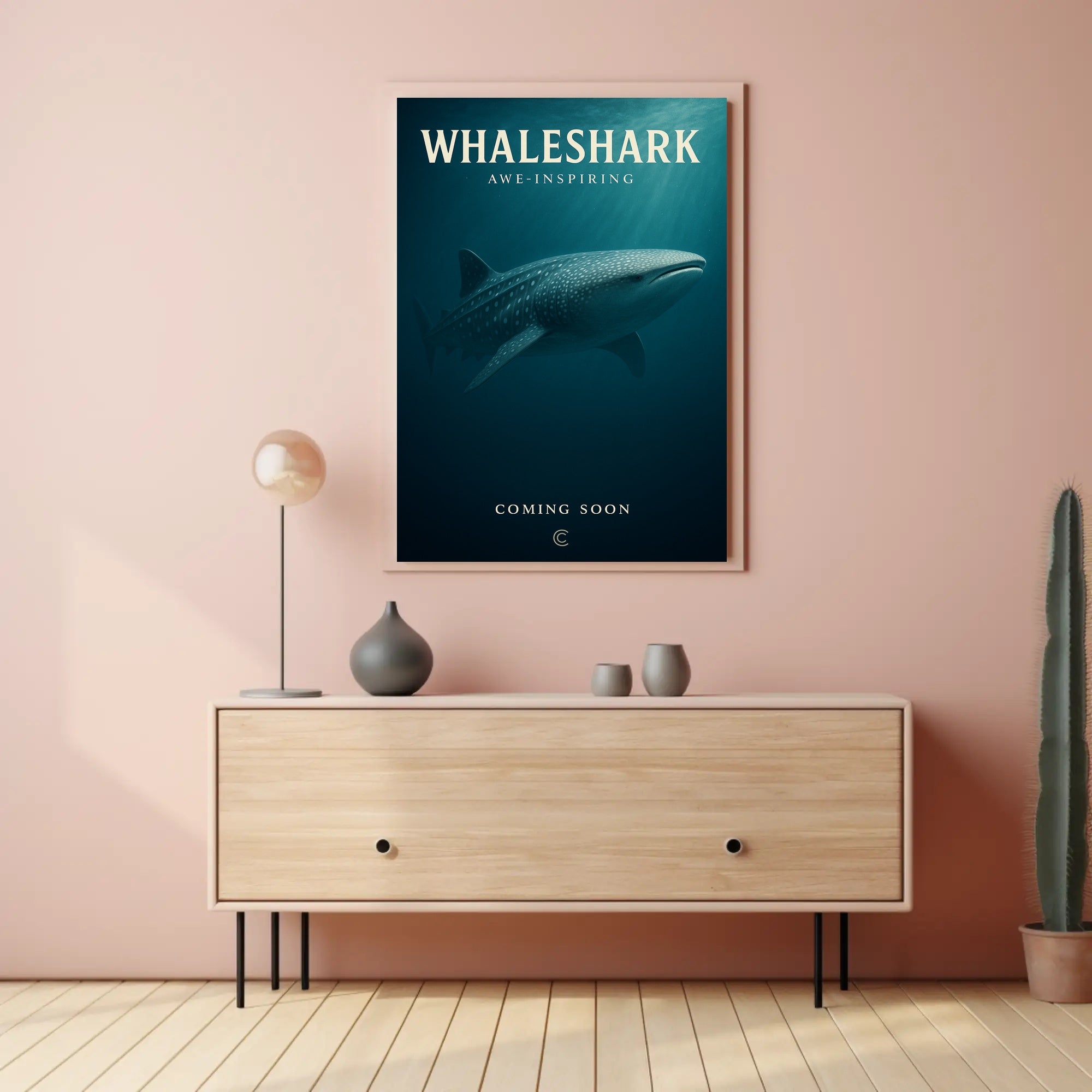 Whaleshark Awe-Inspiring Poster PosterGoat