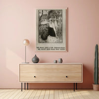 Vintage Wartime Propaganda Poster: Patriotic Resource Management Art PosterGoat