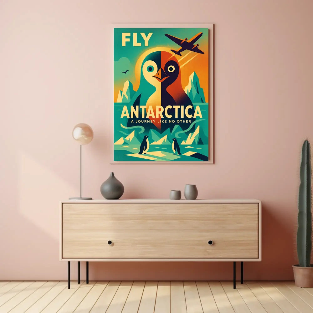 Antarctic Adventure Vintage Travel Art Poster PosterGoat