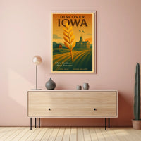 Discover Iowa Poster