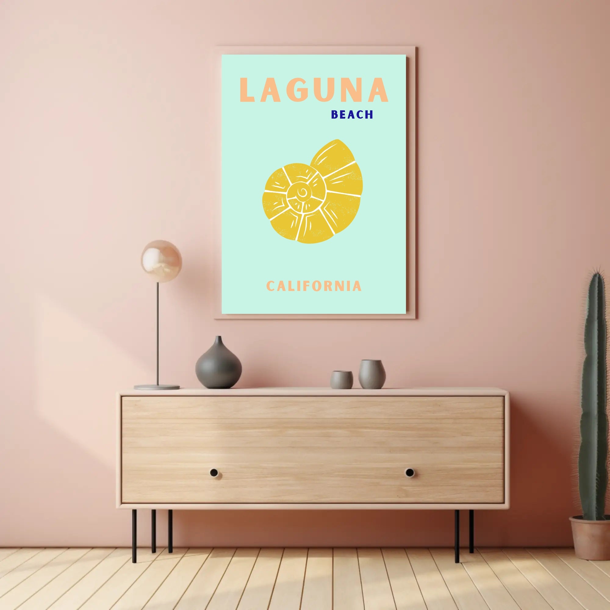 Laguna Beach Coastal Charm Travel Poster PosterGoat