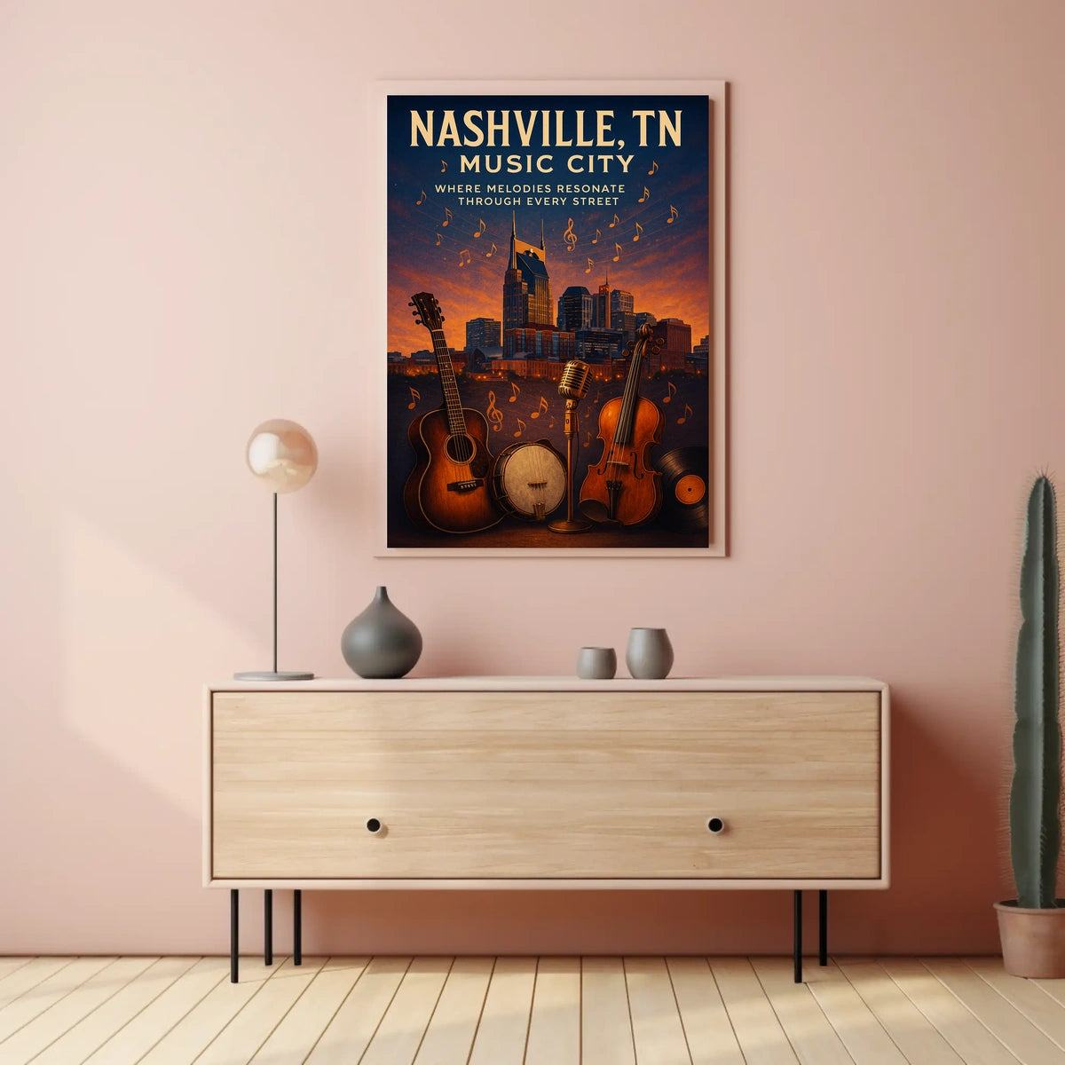 Nashville Music City Poster