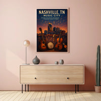 Nashville Music City Poster