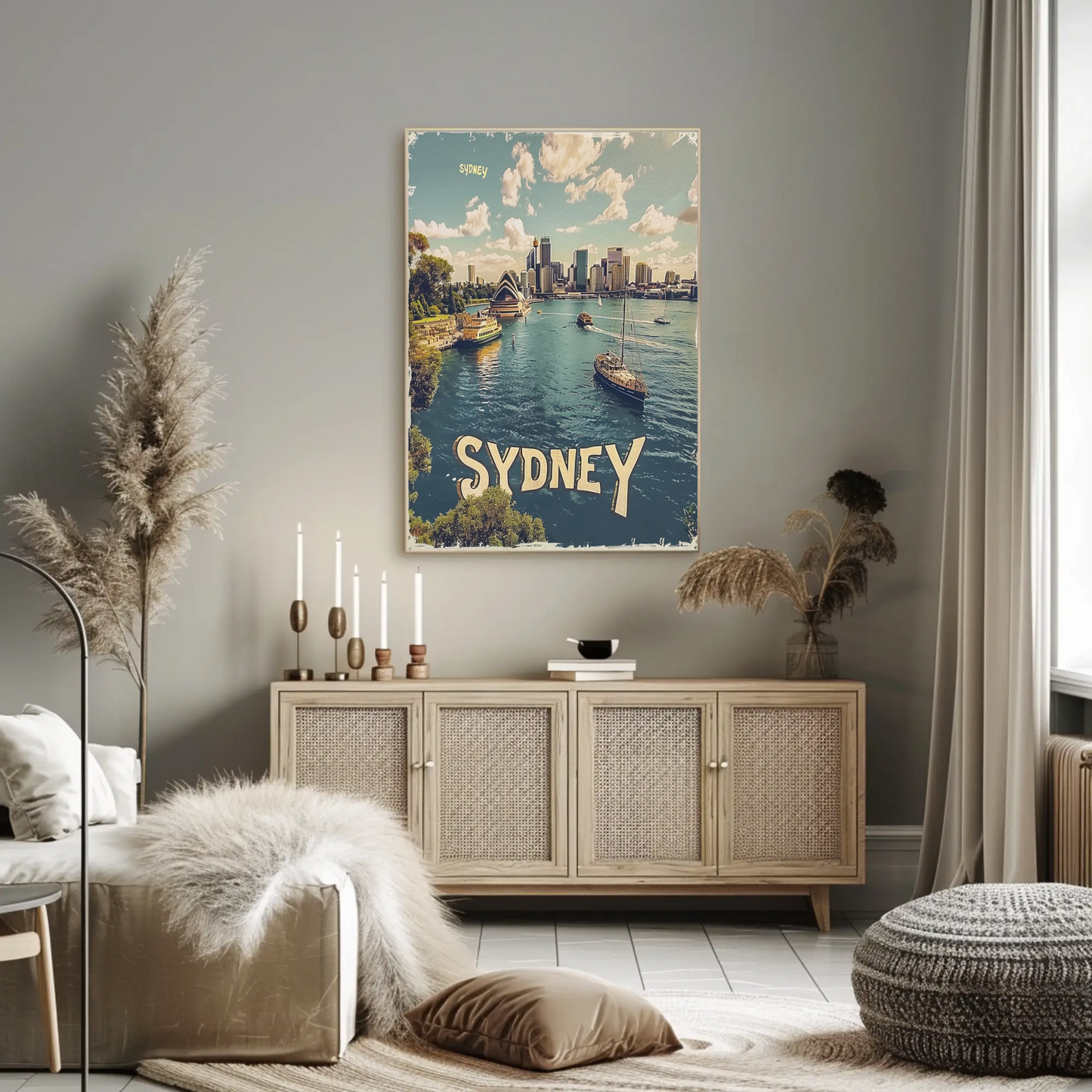 Sydney Australia Harbor Bridge Opera House Travel Poster Travel Poster