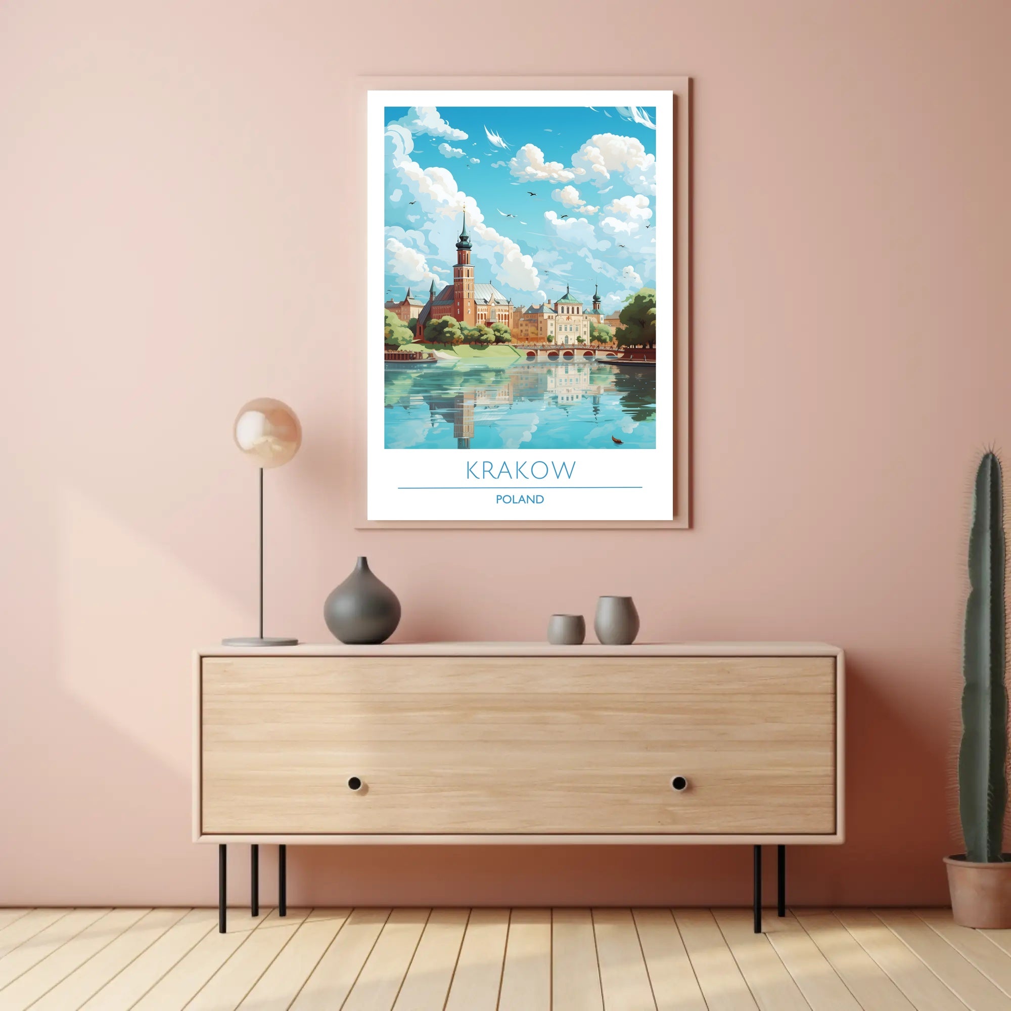 Scenic View of Krakow Poster