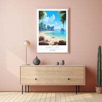 Serene Coastal Escape Poster