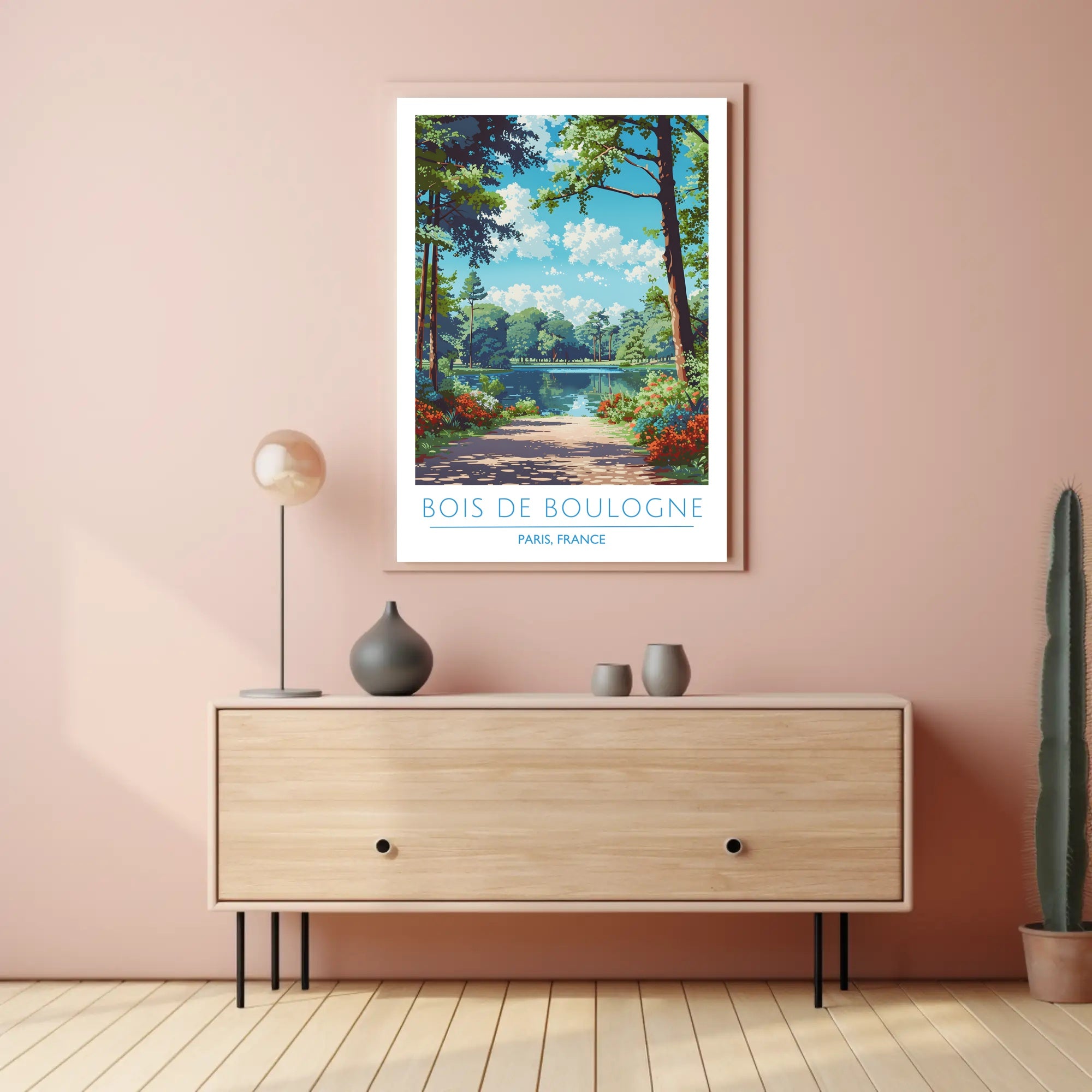 Scenic View of Bois de Boulogne Poster