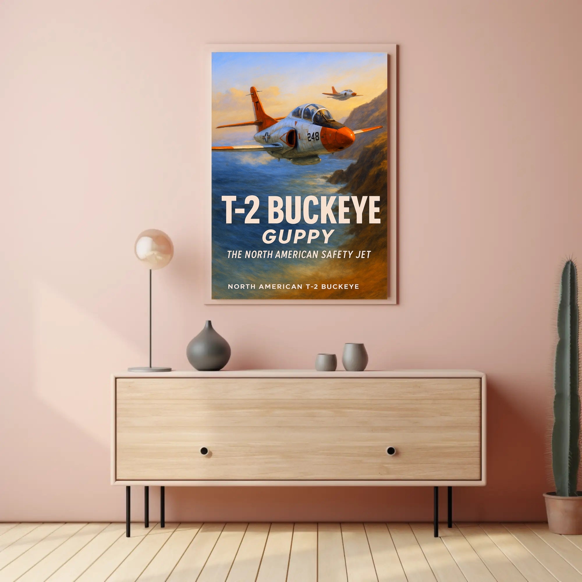 T-2 Buckeye The North American Safety Jet Poster PosterGoat