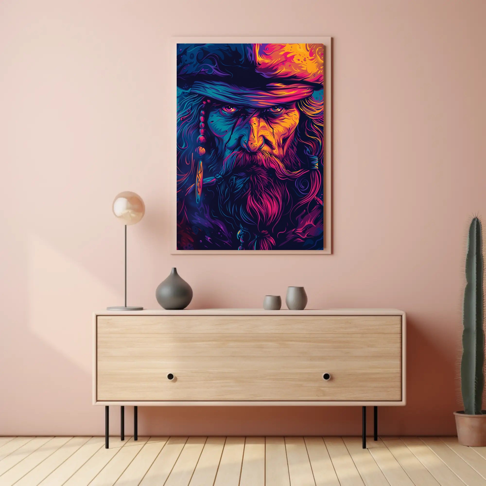 Pirate Adventure Vibrant Art Poster for Fantasy Lovers PosterGoat