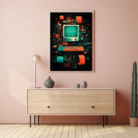 Retro Tech Fusion Poster