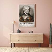 Thomas Jefferson 3rd President of the United States Reflections Poster