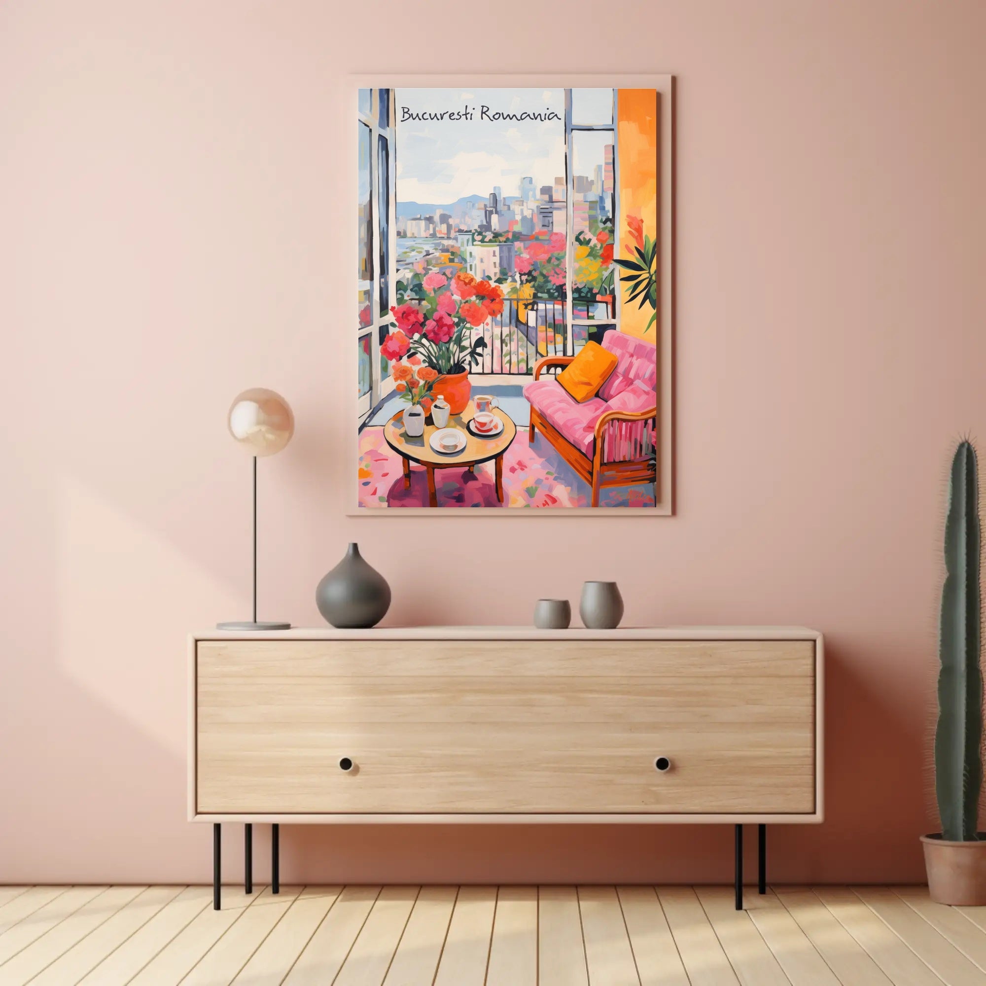 Bucaresti Serenity: A Balcony View Poster