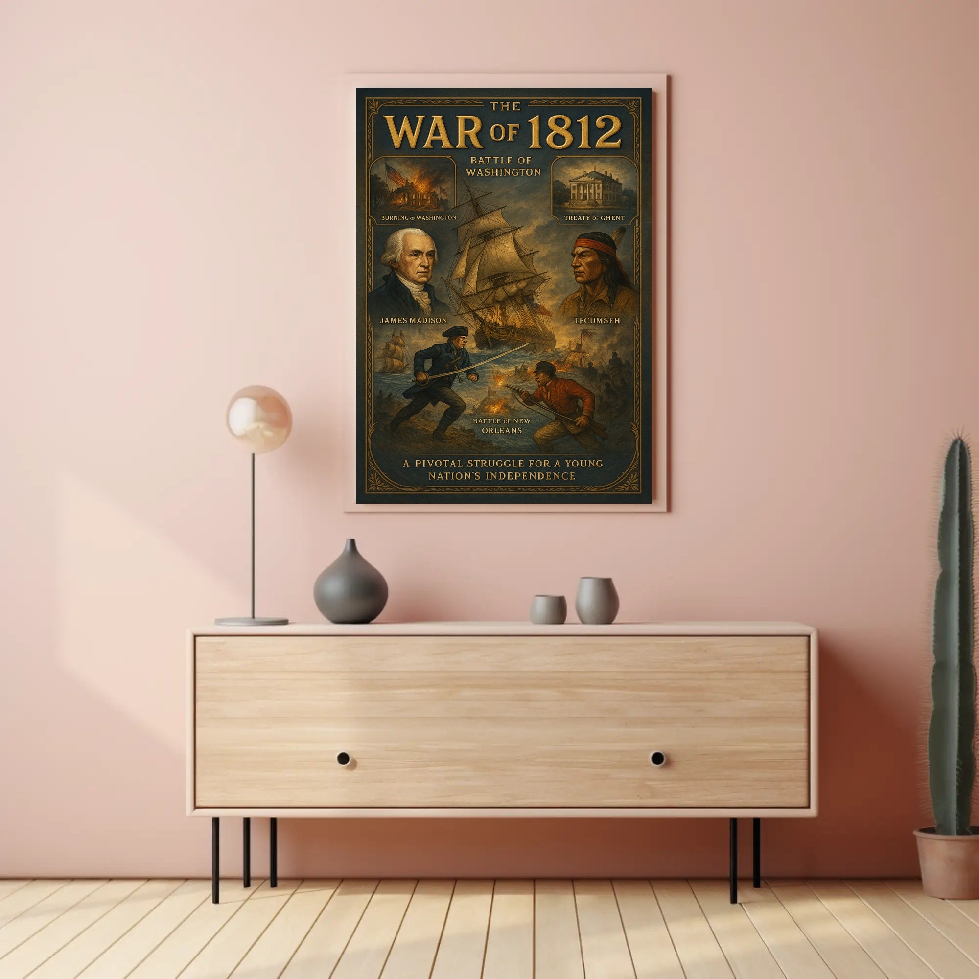 James Madison War of 1812 Poster PosterGoat