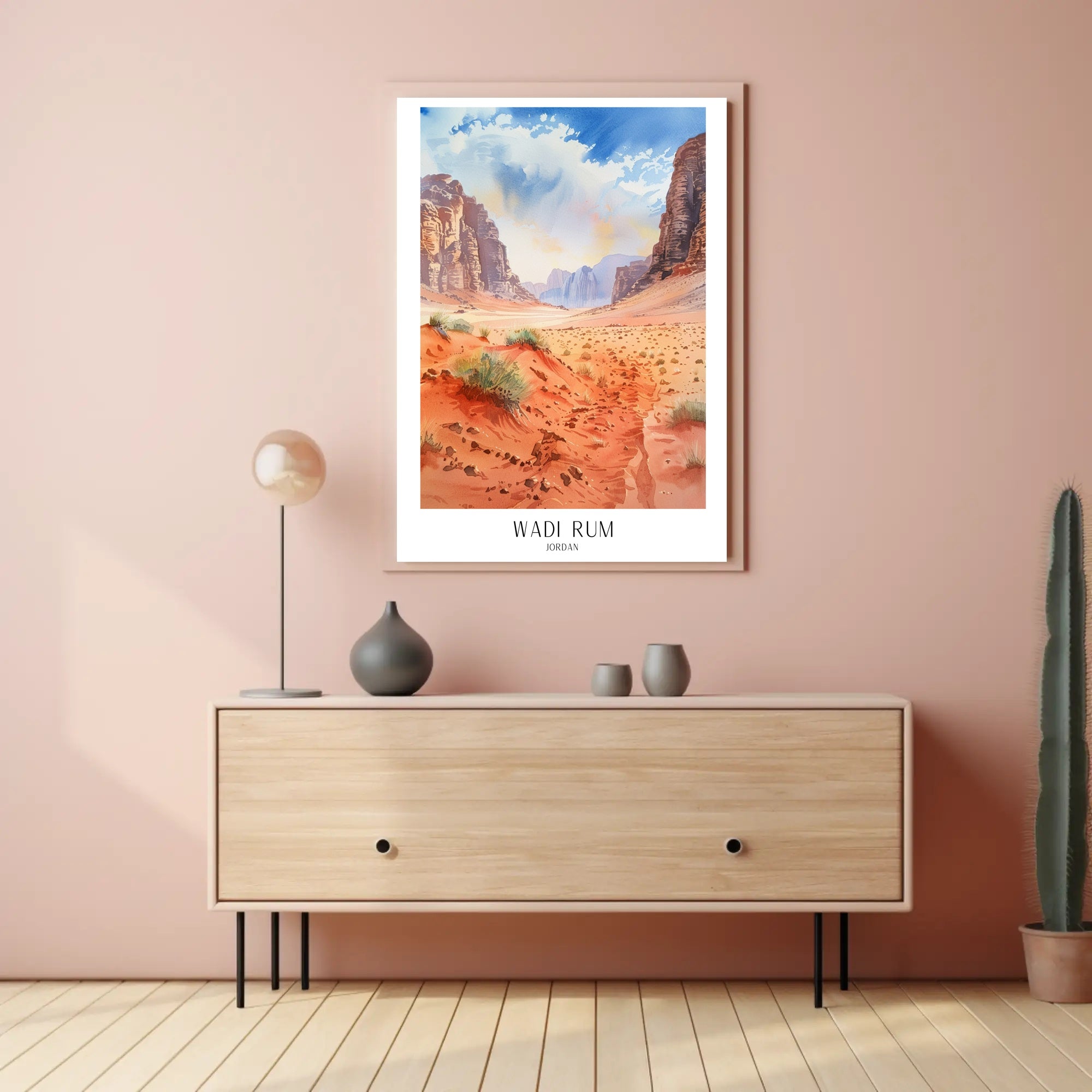 Wadi Rum Desert Adventure Art Travel Poster PosterGoat