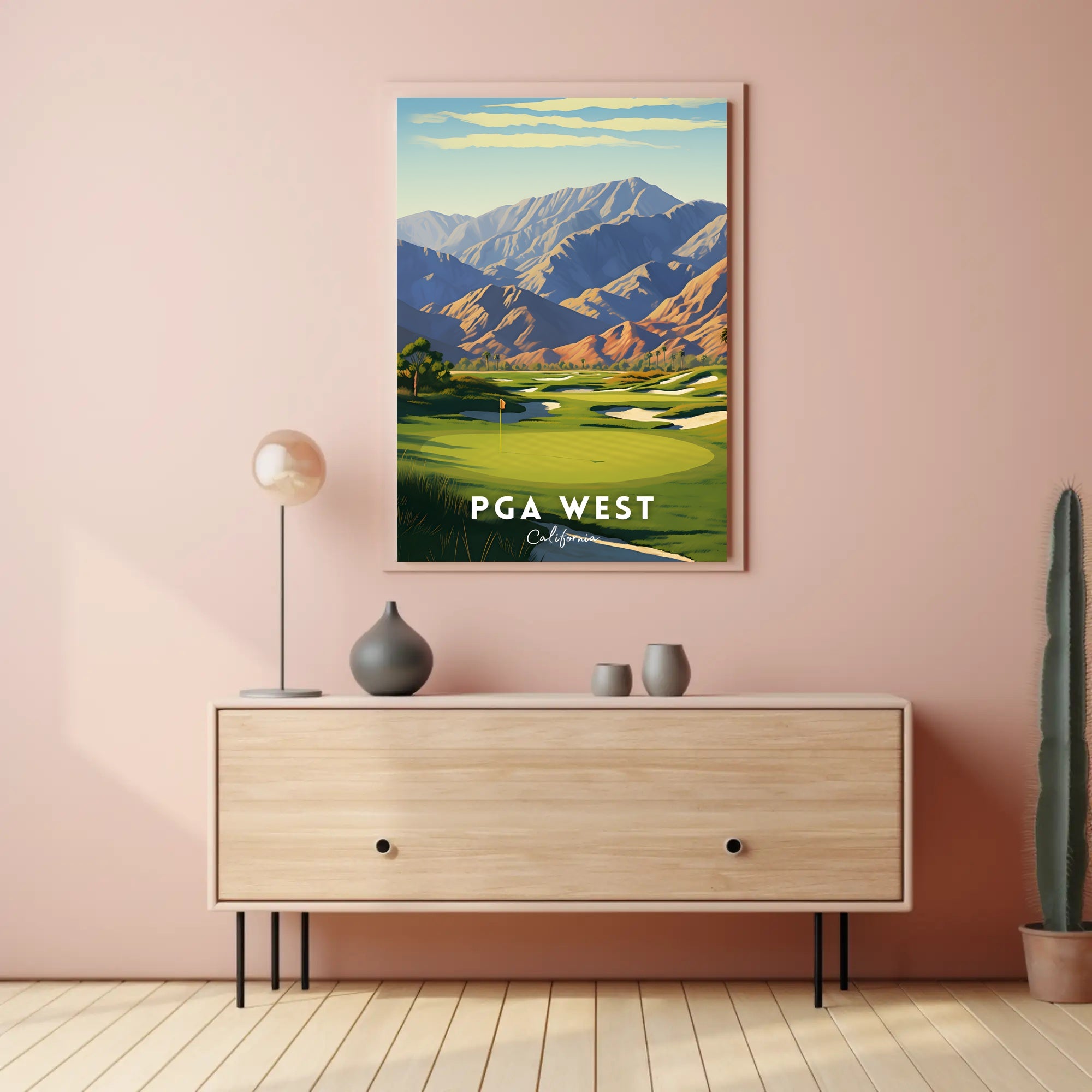PGA WEST Golf Landscape Art Poster - Sports Poster