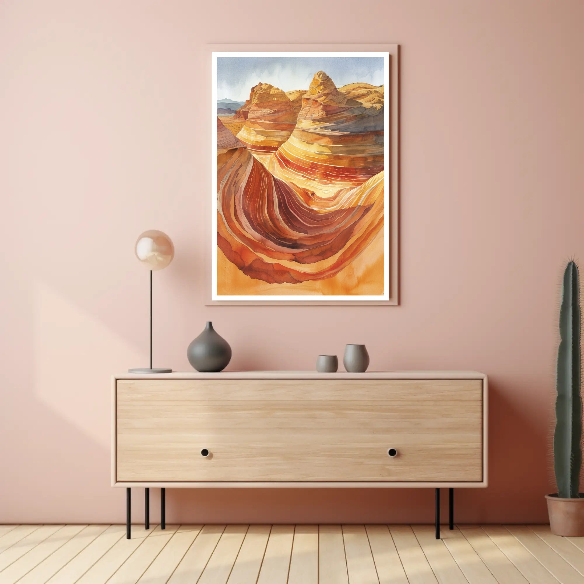 Desert Waves Poster PosterGoat