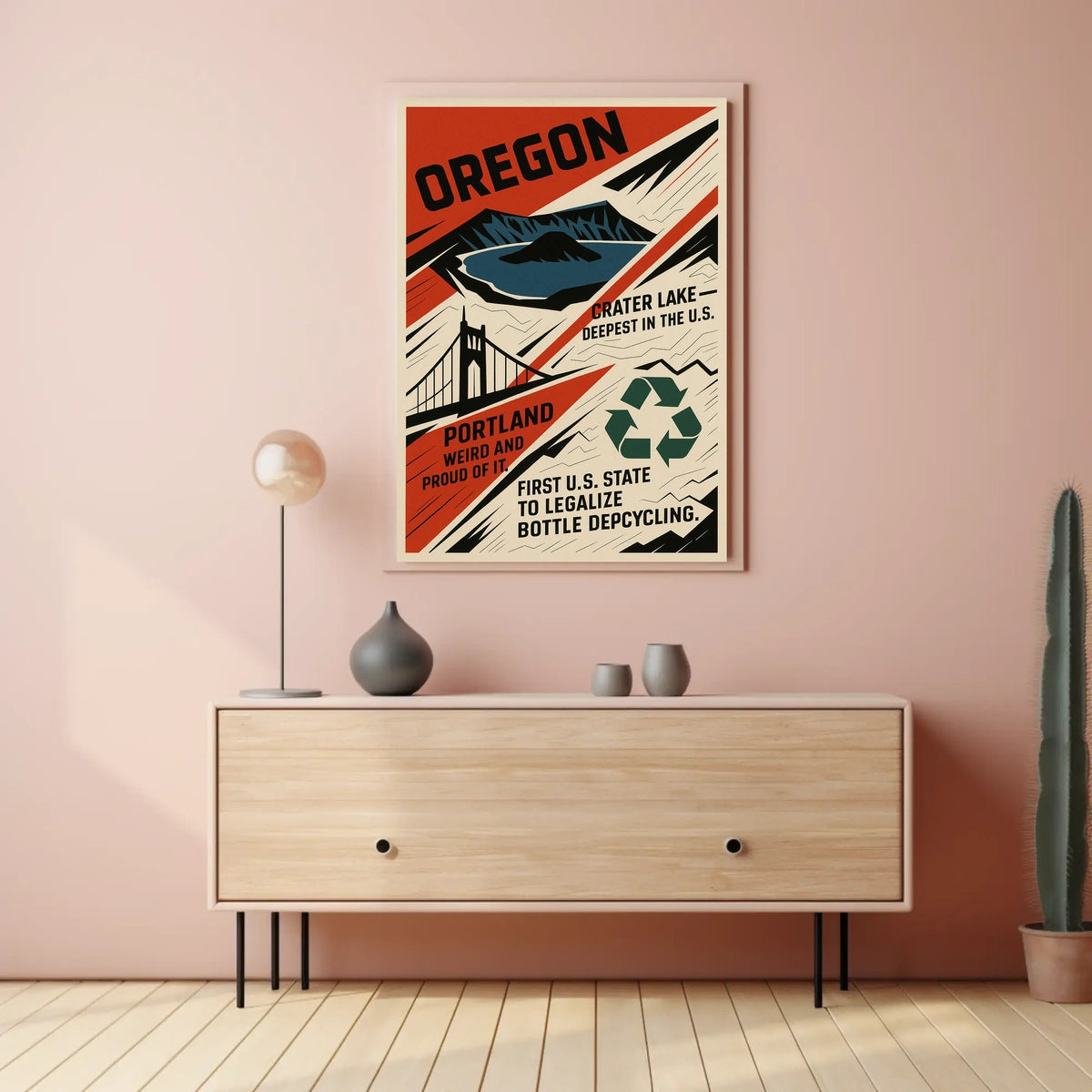 Oregon Highlights And Achievements Poster