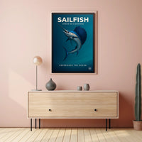 Sailfish Speed & Elegance Poster PosterGoat