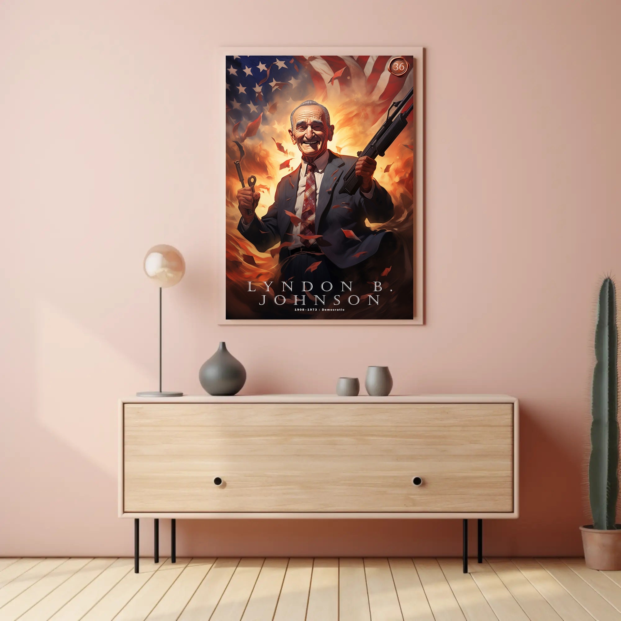 Lyndon B. Johnson Tribute Poster